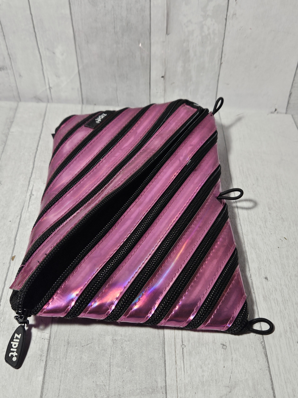 ZIPIT Pink Multi-Zipper Pouch